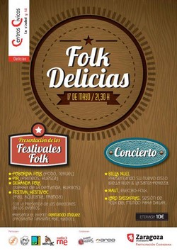Cartel Folk Delicias