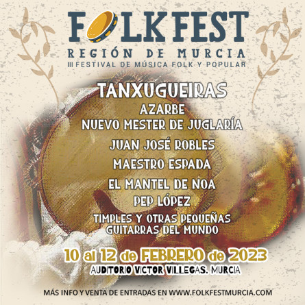 Cartel Folkfest Region Murcia 2023-cuadrado